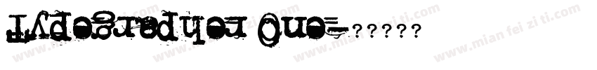 Typegrapher One字体转换